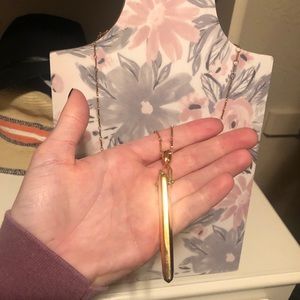 Stella & Dot gold pennant